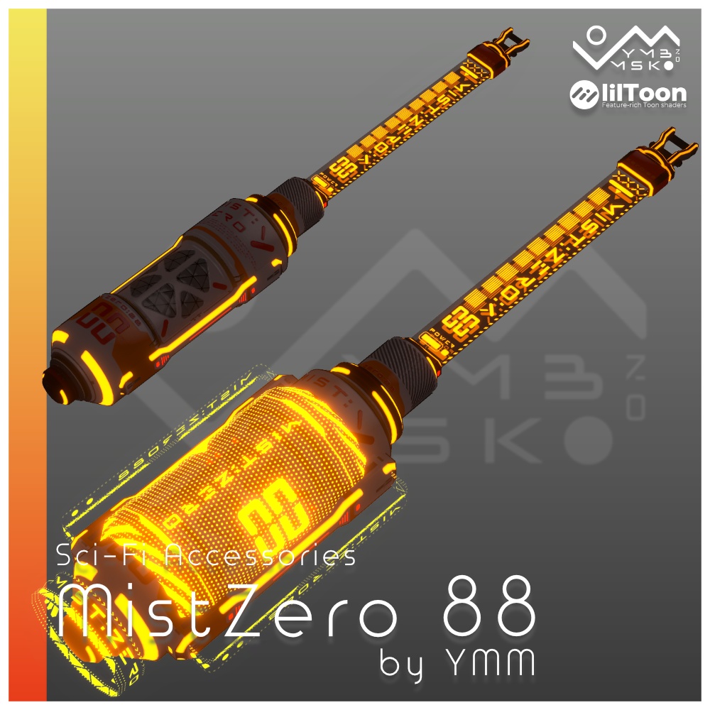 【無料】3Dモデル「MistZero 88」PB対応 カラバリ5色有