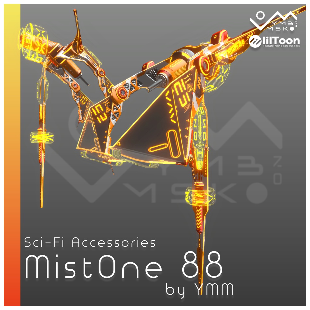 3Dモデル「MistOne 88」PB対応 カラバリ5色有