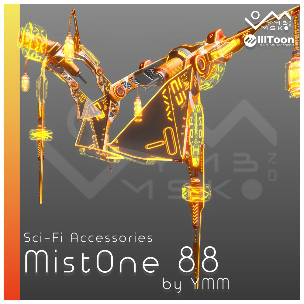 3Dモデル「MistOne 88」PB対応 カラバリ5色有