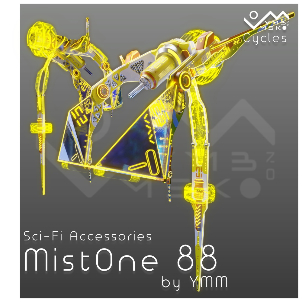 3Dモデル「MistOne 88」PB対応 カラバリ5色有