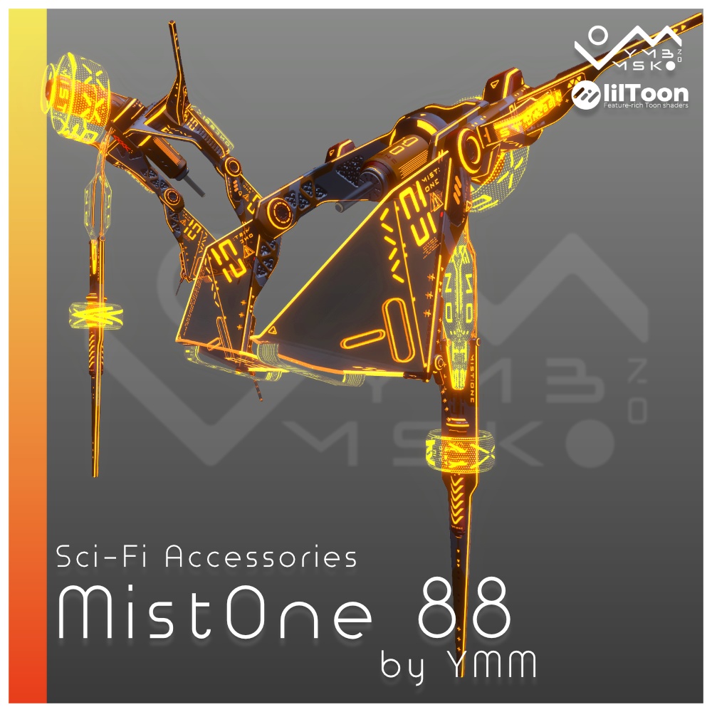 3Dモデル「MistOne 88」PB対応 カラバリ5色有
