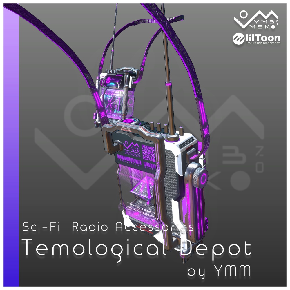 3Dモデル「Temological depot v1.0」PB対応 カラバリ18色有
