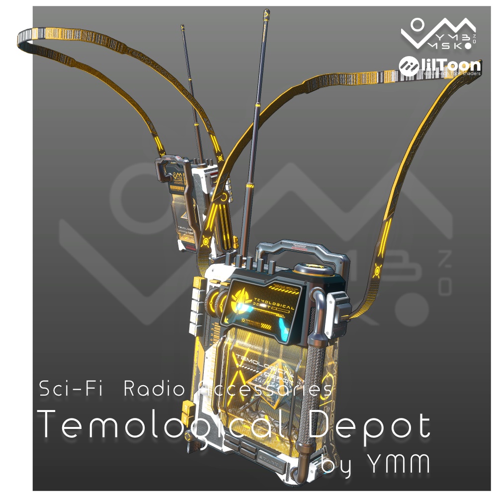 3Dモデル「Temological depot v1.0」PB対応 カラバリ18色有