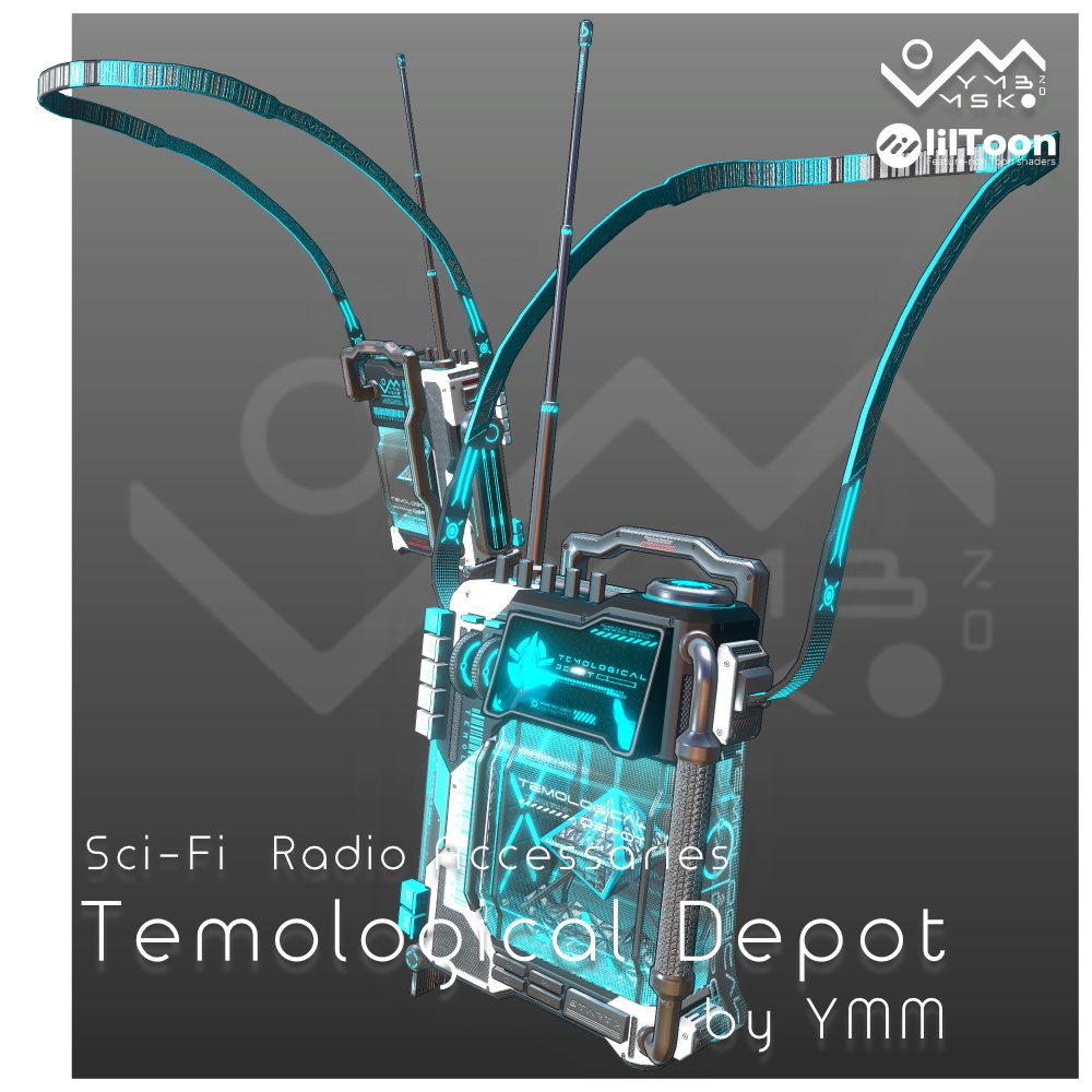 3Dモデル「Temological depot v1.0」PB対応 カラバリ18色有