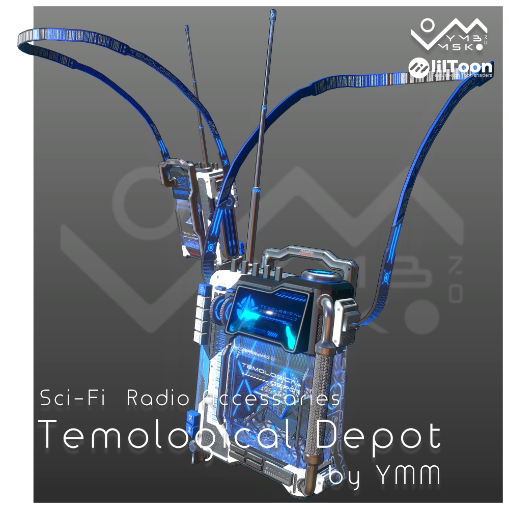 3Dモデル「Temological depot v1.0」PB対応 カラバリ18色有