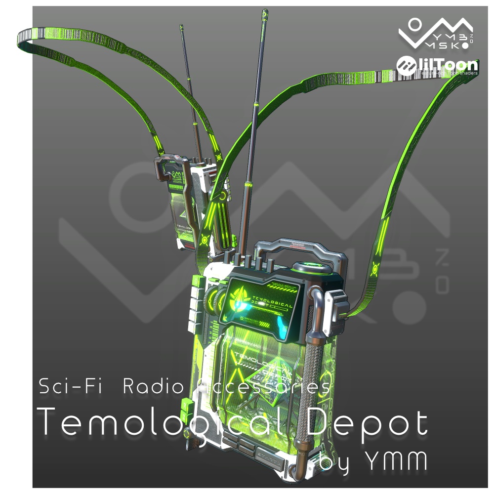 3Dモデル「Temological depot v1.0」PB対応 カラバリ18色有