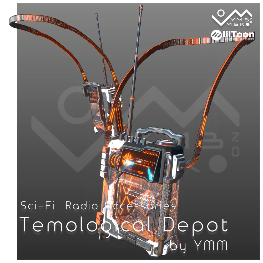3Dモデル「Temological depot v1.0」PB対応 カラバリ18色有