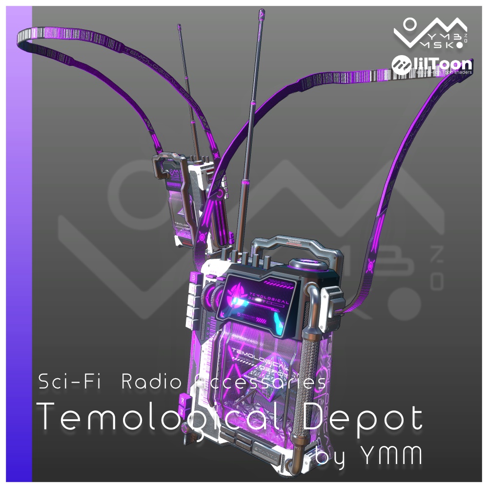 3Dモデル「Temological depot v1.0」PB対応 カラバリ18色有