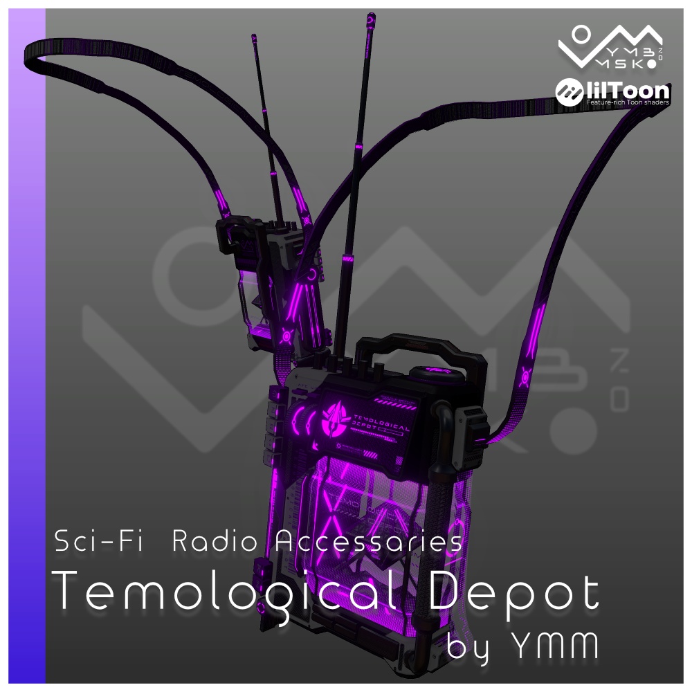 3Dモデル「Temological depot v1.0」PB対応 カラバリ18色有