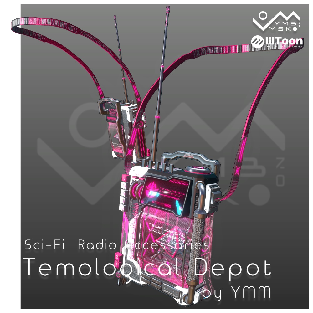 3Dモデル「Temological depot v1.0」PB対応 カラバリ18色有