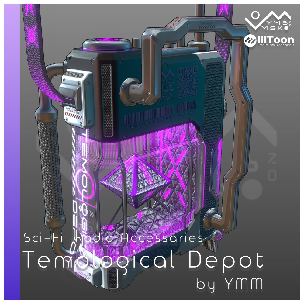 3Dモデル「Temological depot v1.0」PB対応 カラバリ18色有