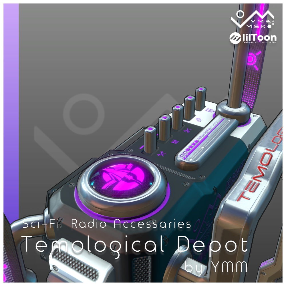 3Dモデル「Temological depot v1.0」PB対応 カラバリ18色有