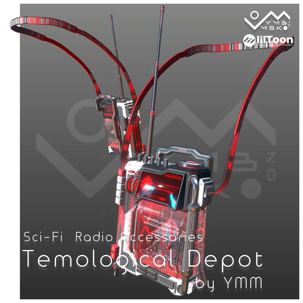 3Dモデル「Temological depot v1.0」PB対応 カラバリ18色有