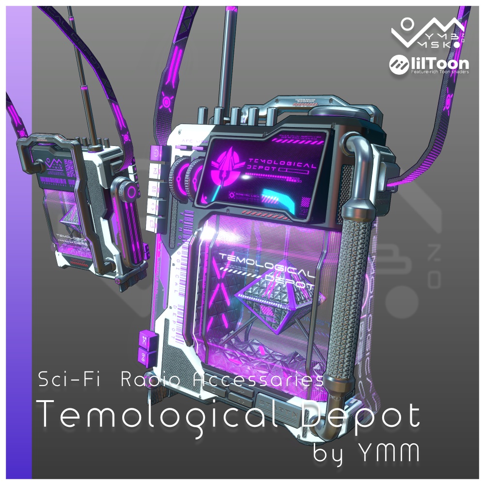 3Dモデル「Temological depot v1.0」PB対応 カラバリ18色有