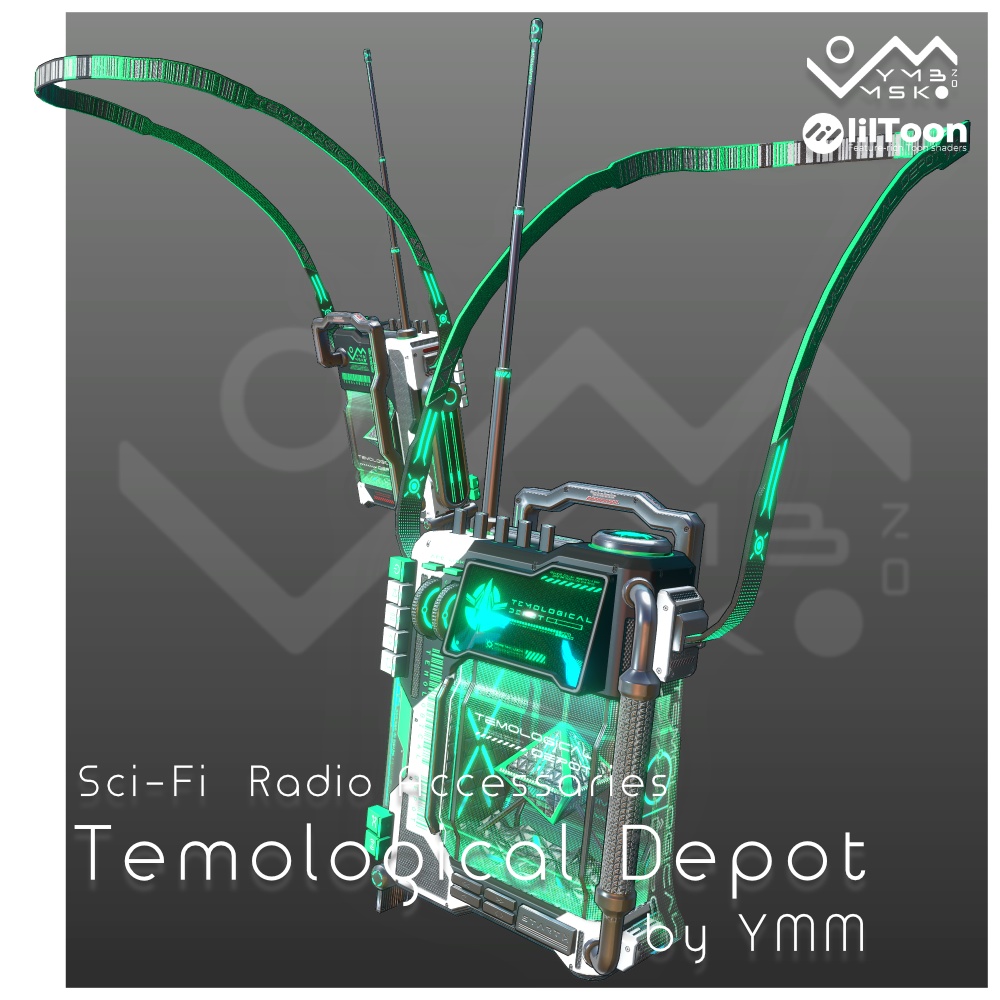 3Dモデル「Temological depot v1.0」PB対応 カラバリ18色有
