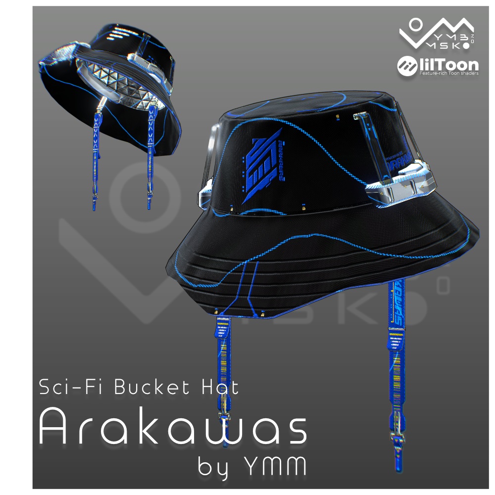 3Dモデル「Arakawas v1.1」PB対応 カラバリ16色有