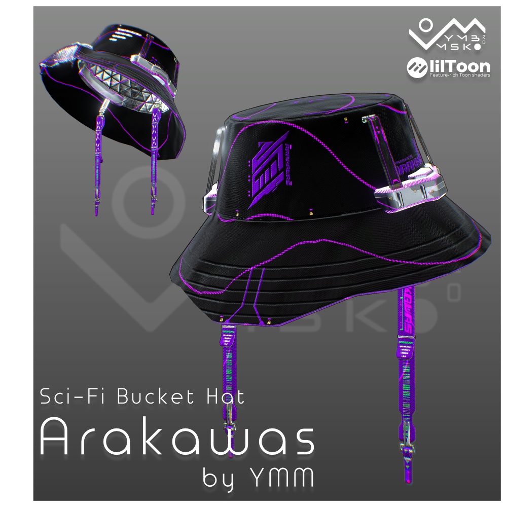 3Dモデル「Arakawas v1.1」PB対応 カラバリ16色有