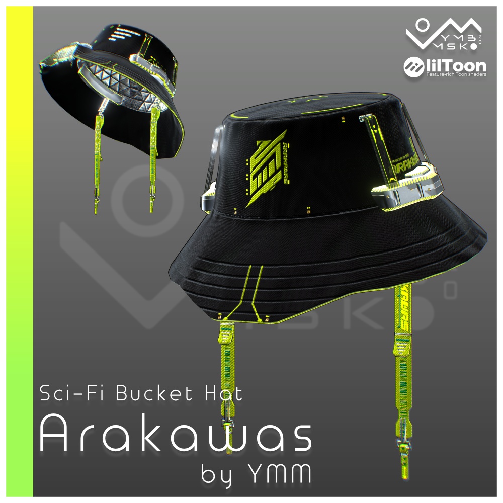 3Dモデル「Arakawas v1.1」PB対応 カラバリ16色有