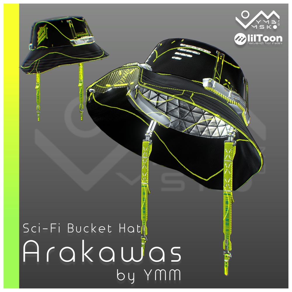 3Dモデル「Arakawas v1.1」PB対応 カラバリ16色有