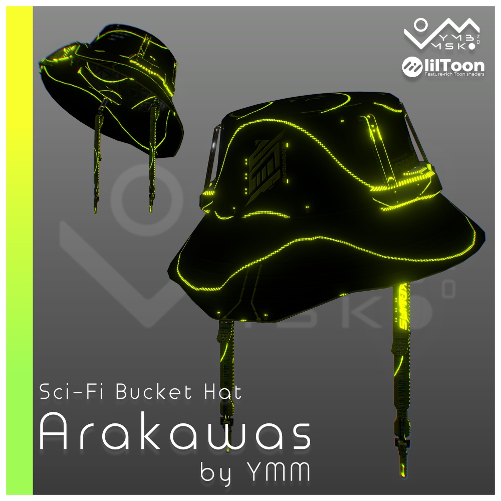 3Dモデル「Arakawas v1.1」PB対応 カラバリ16色有