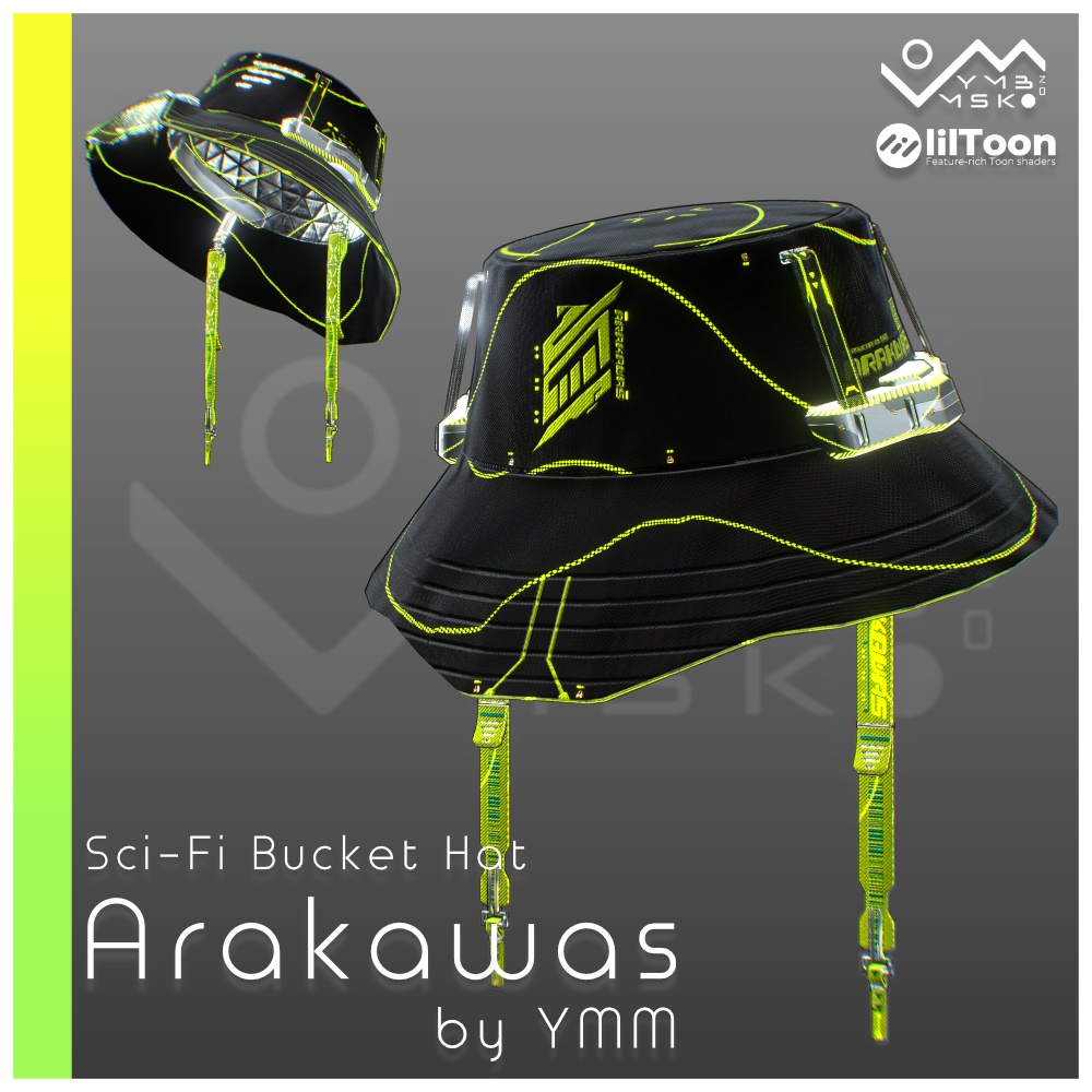 3Dモデル「Arakawas v1.1」PB対応 カラバリ16色有