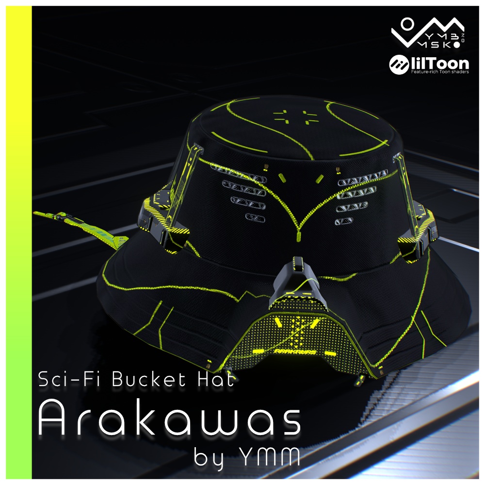 3Dモデル「Arakawas v1.1」PB対応 カラバリ16色有