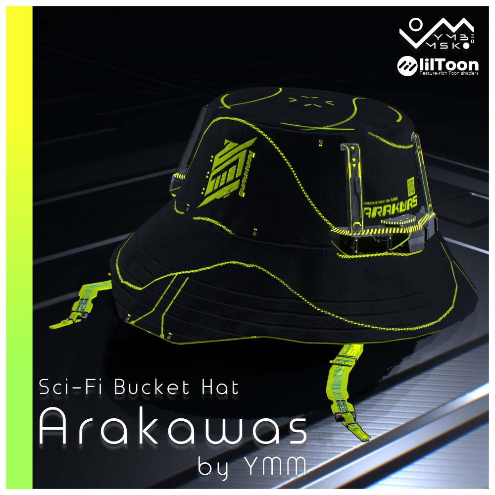 3Dモデル「Arakawas v1.1」PB対応 カラバリ16色有