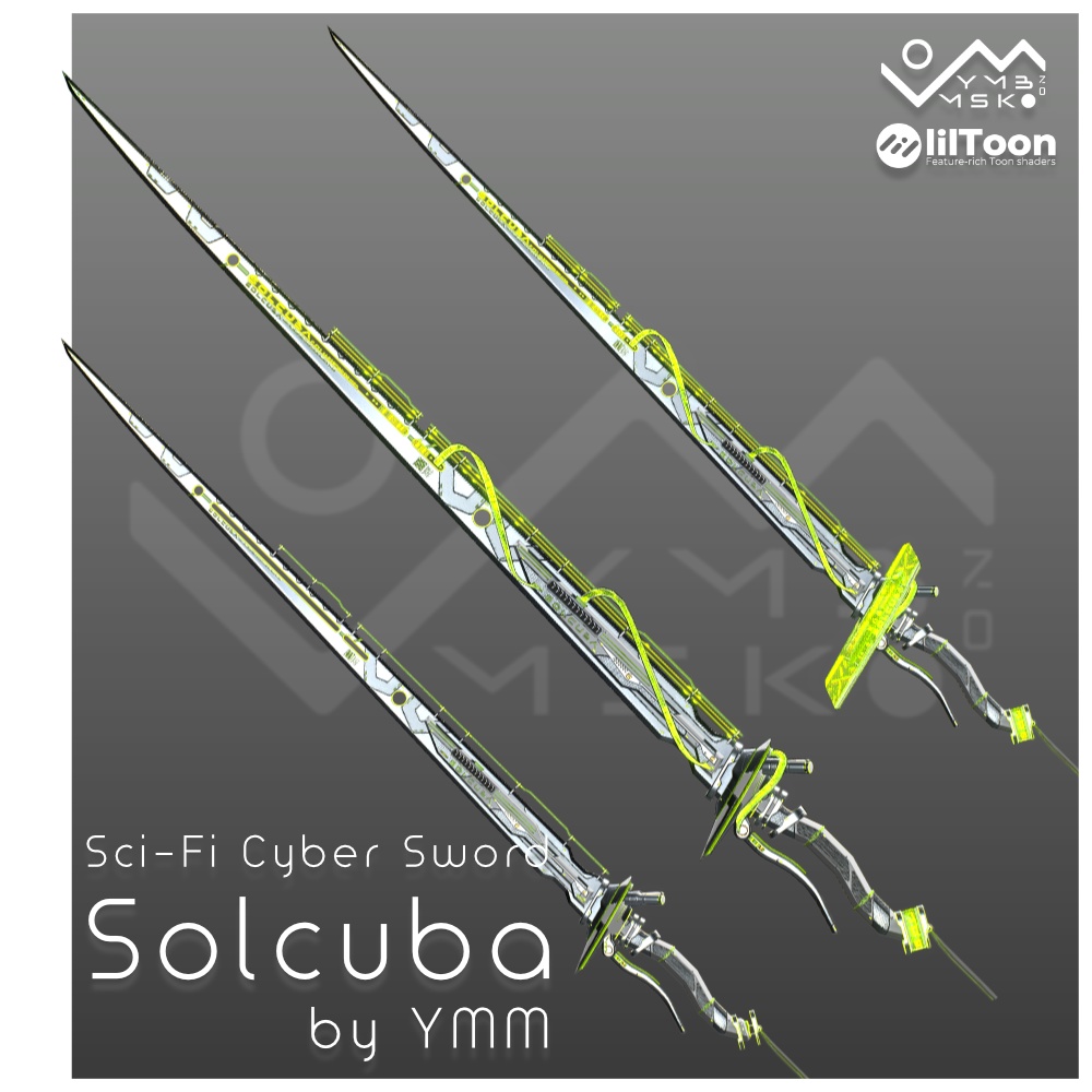 3Dモデル「Solcuba v1.0」PB対応 カラバリ10色有