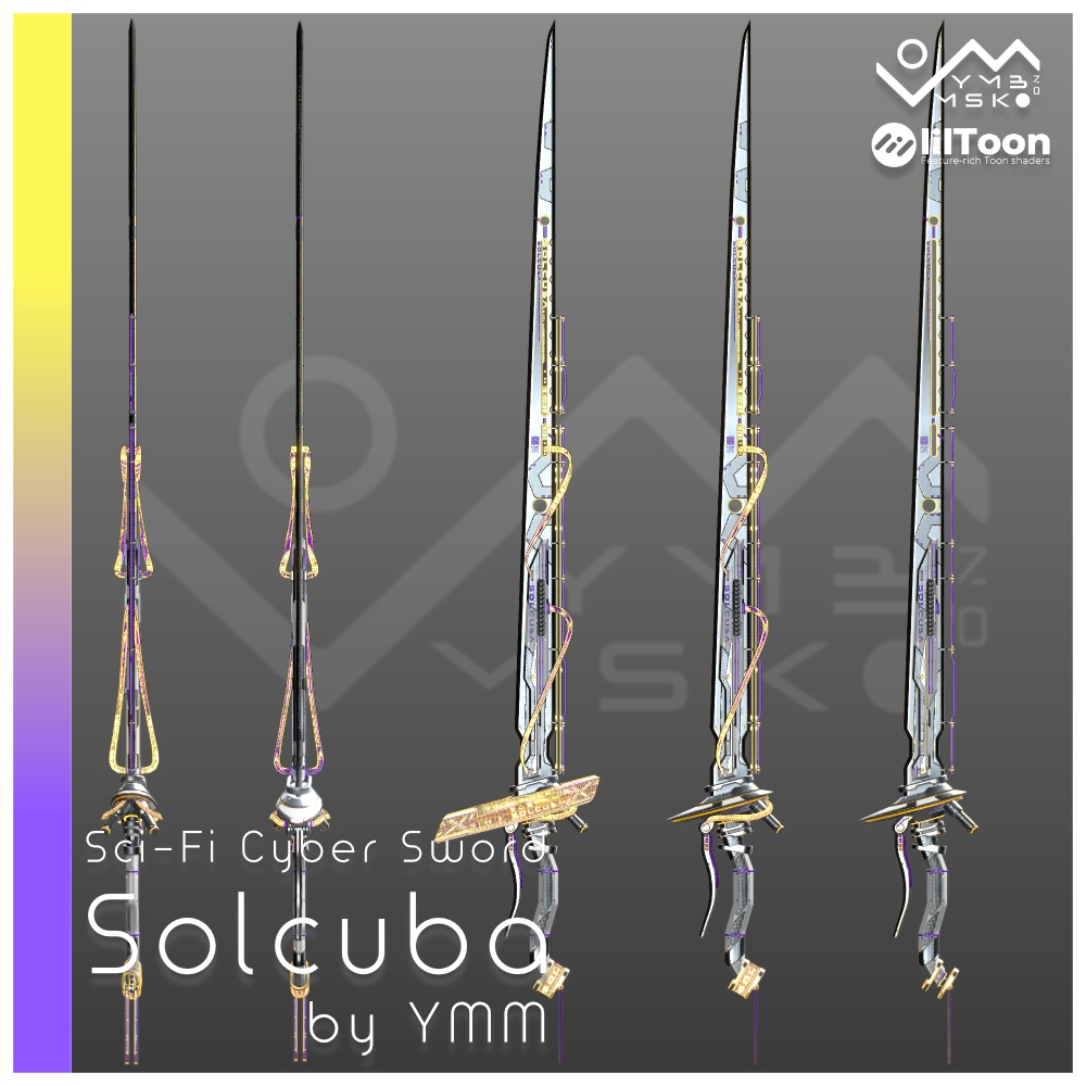 3Dモデル「Solcuba v1.0」PB対応 カラバリ10色有