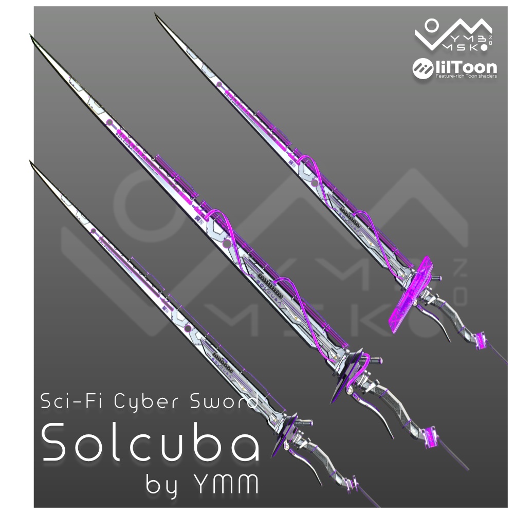 3Dモデル「Solcuba v1.0」PB対応 カラバリ10色有