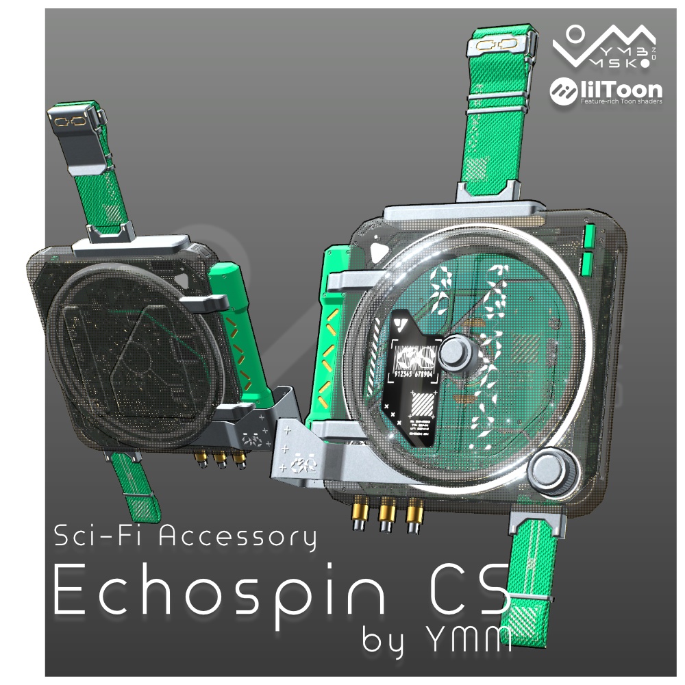 3Dモデル「Echospin CS v1.0」PB対応 カラバリ9色有