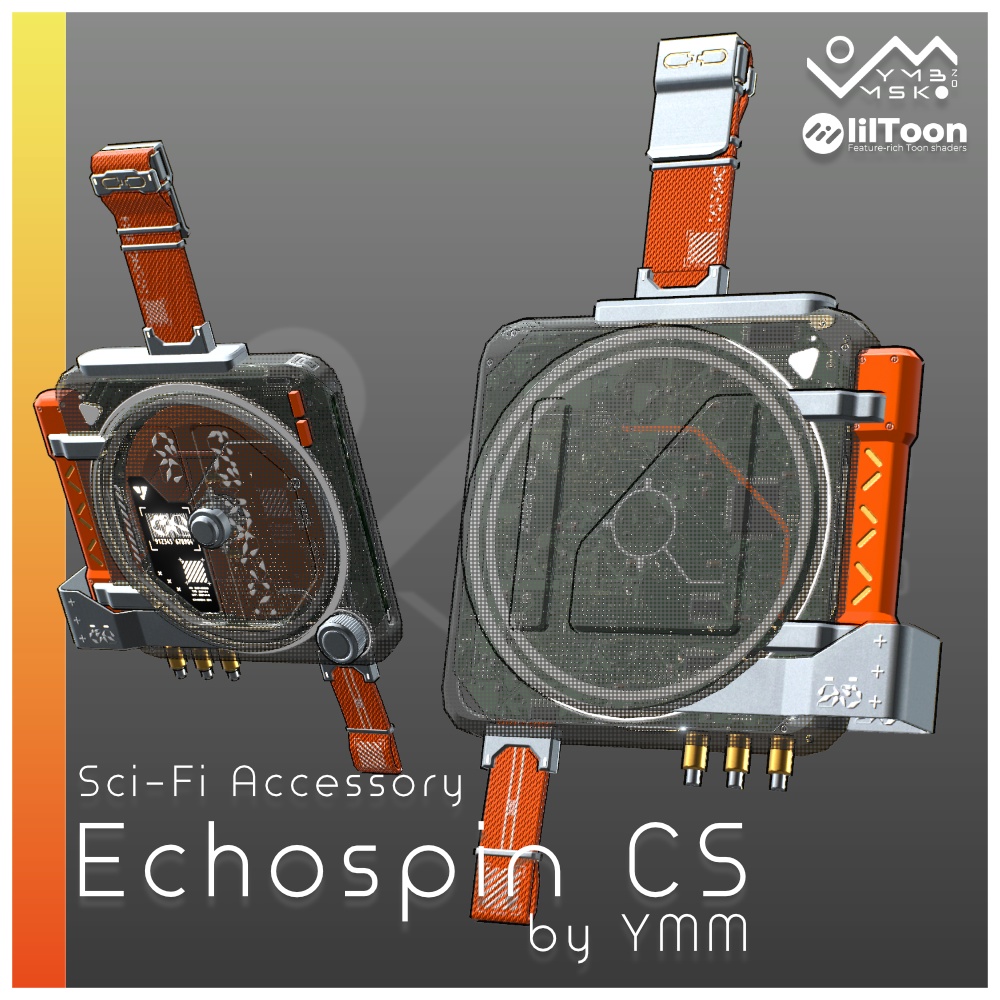 3Dモデル「Echospin CS v1.0」PB対応 カラバリ9色有
