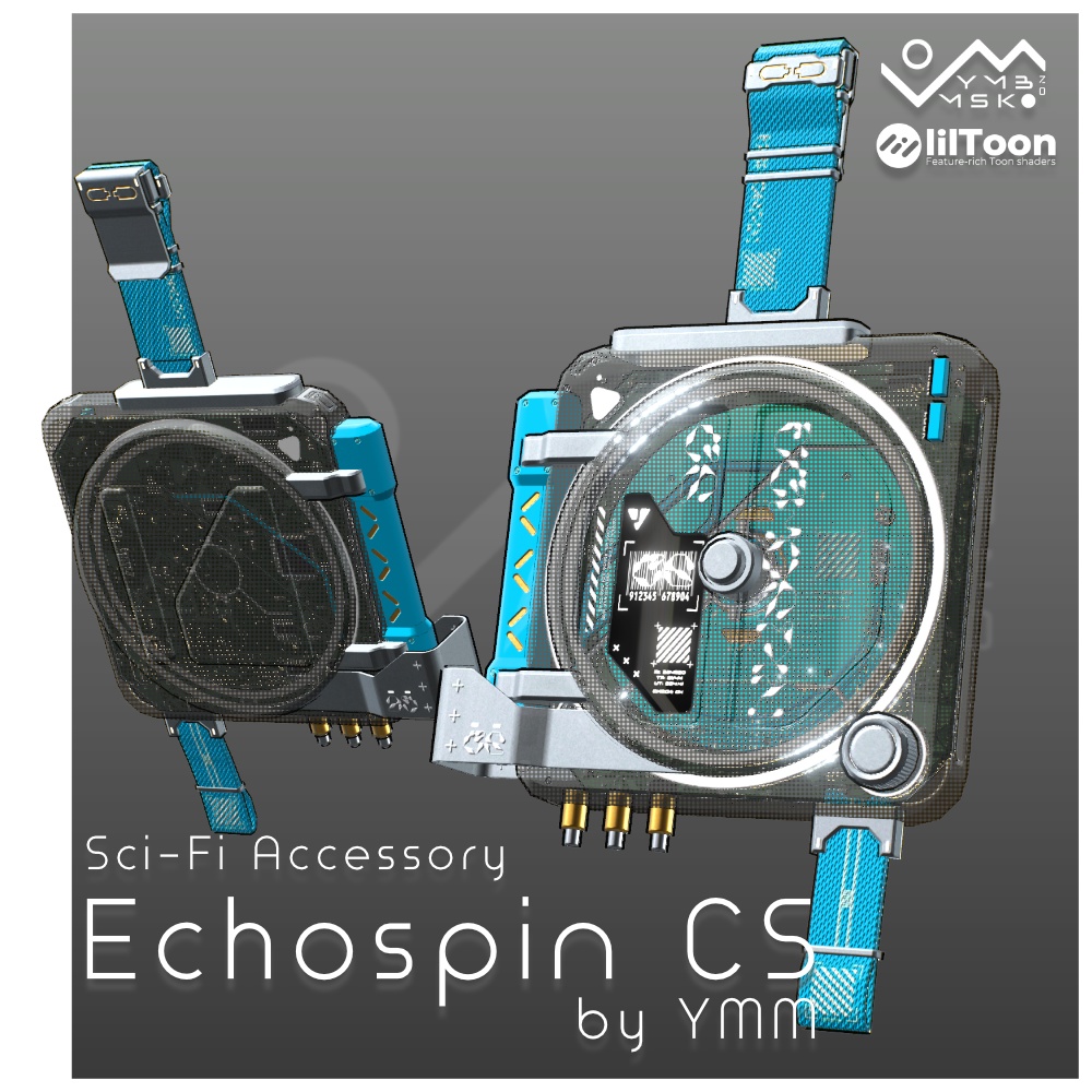 3Dモデル「Echospin CS v1.0」PB対応 カラバリ9色有