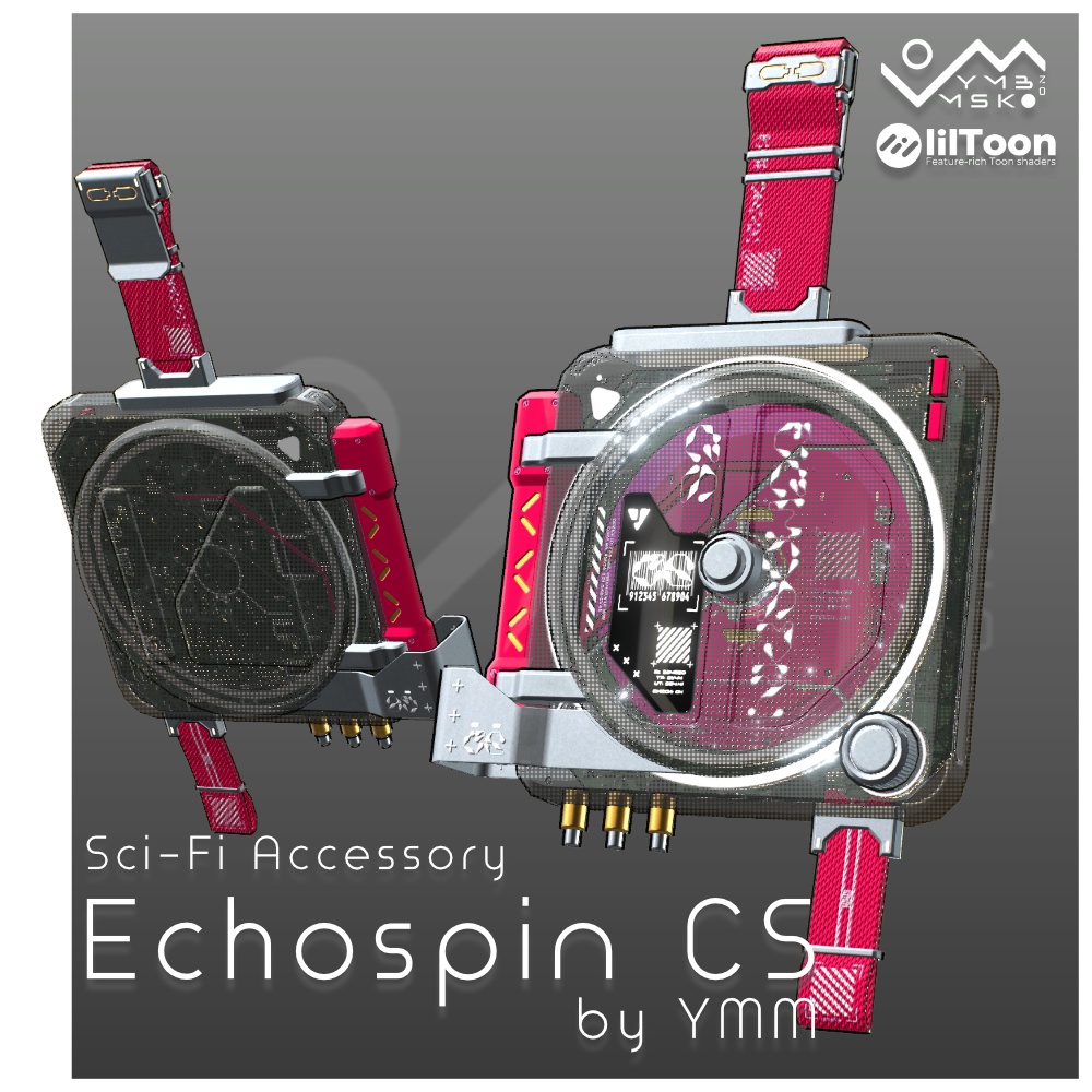 3Dモデル「Echospin CS v1.0」PB対応 カラバリ9色有
