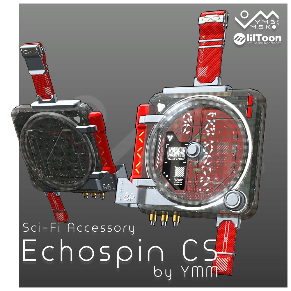 3Dモデル「Echospin CS v1.0」PB対応 カラバリ9色有