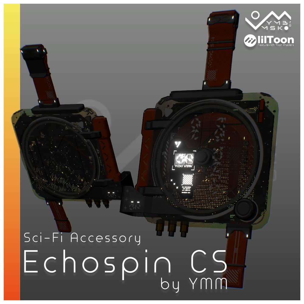 3Dモデル「Echospin CS v1.0」PB対応 カラバリ9色有
