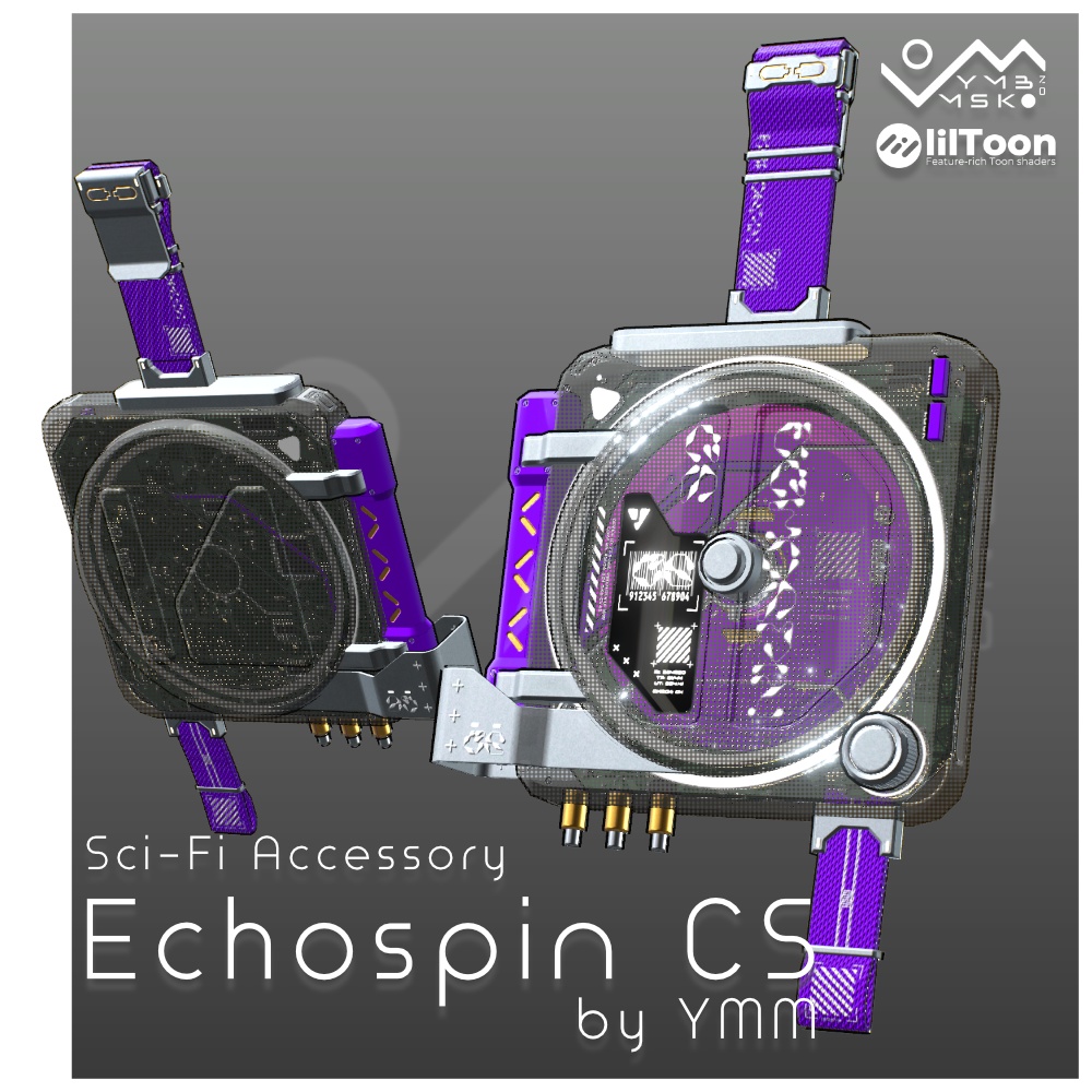 3Dモデル「Echospin CS v1.0」PB対応 カラバリ9色有