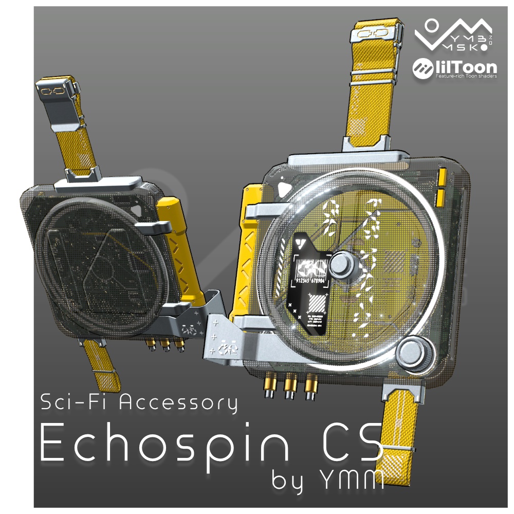 3Dモデル「Echospin CS v1.0」PB対応 カラバリ9色有