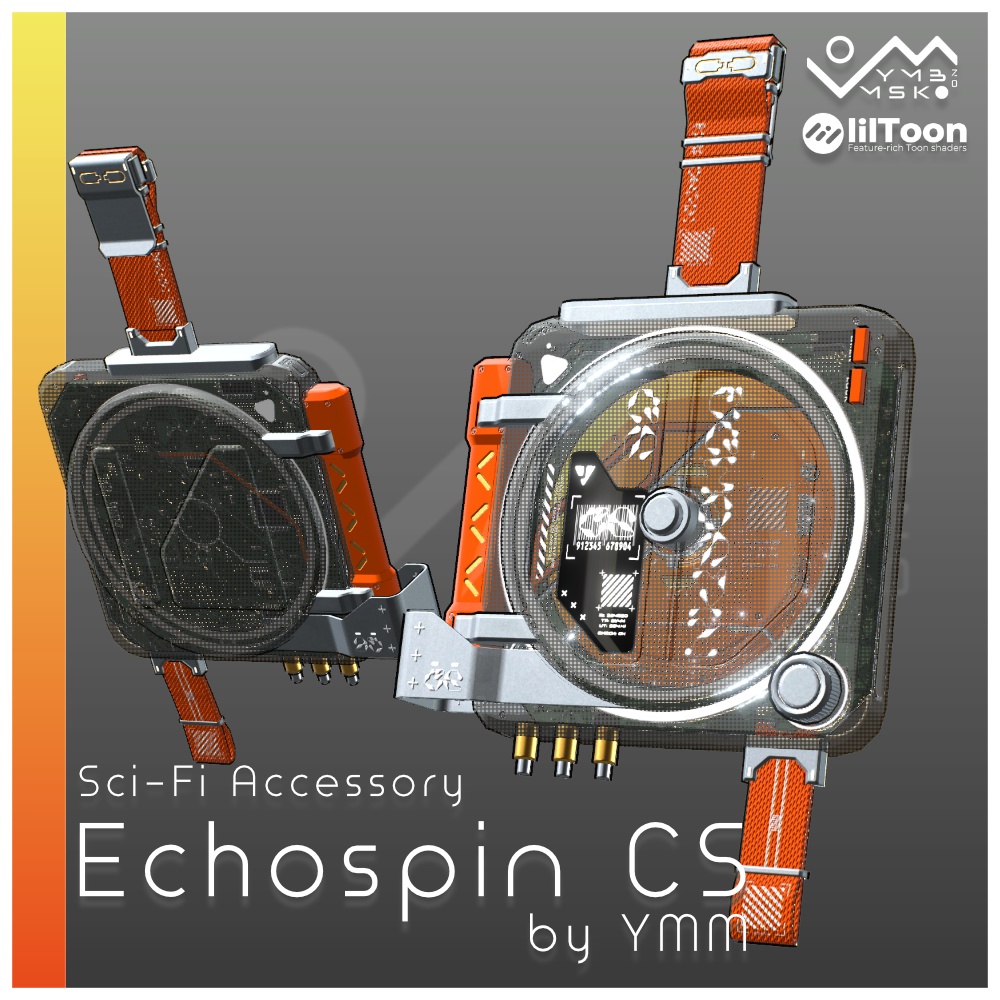 3Dモデル「Echospin CS v1.0」PB対応 カラバリ9色有