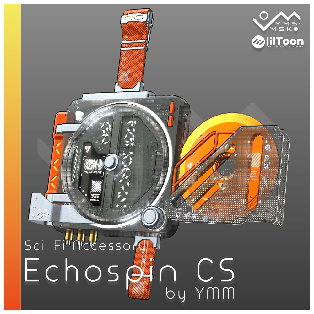 3Dモデル「Echospin CS v1.0」PB対応 カラバリ9色有