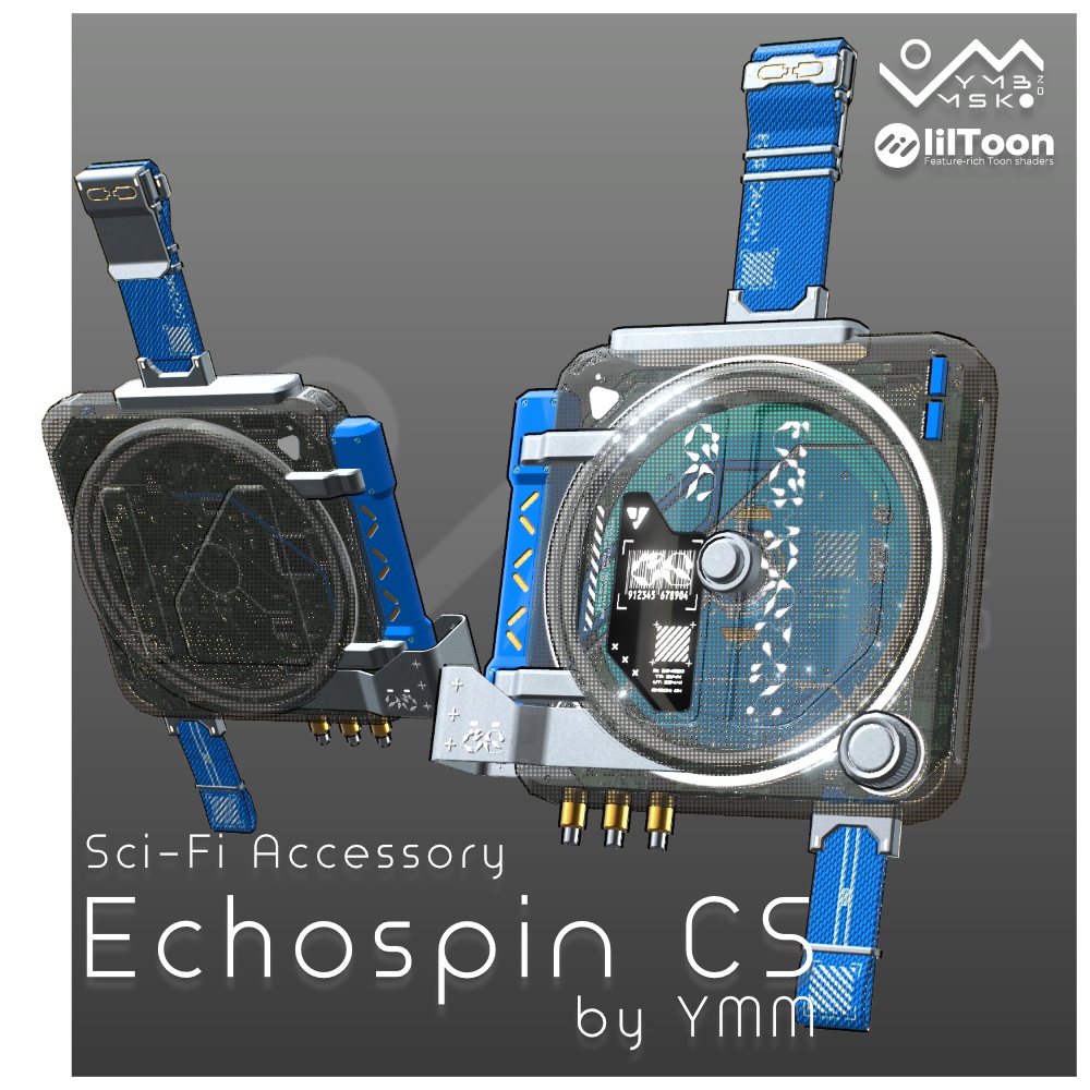 3Dモデル「Echospin CS v1.0」PB対応 カラバリ9色有