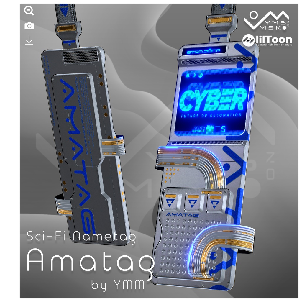 3Dモデル「Amatag v1.1」PB対応 カラバリ8色有