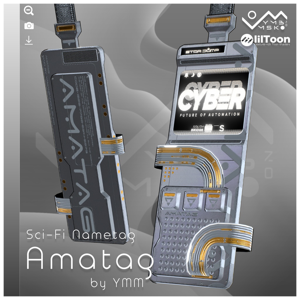 3Dモデル「Amatag v1.1」PB対応 カラバリ8色有