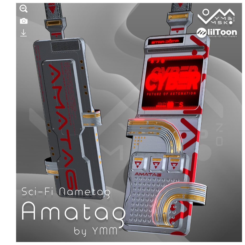 3Dモデル「Amatag v1.1」PB対応 カラバリ8色有