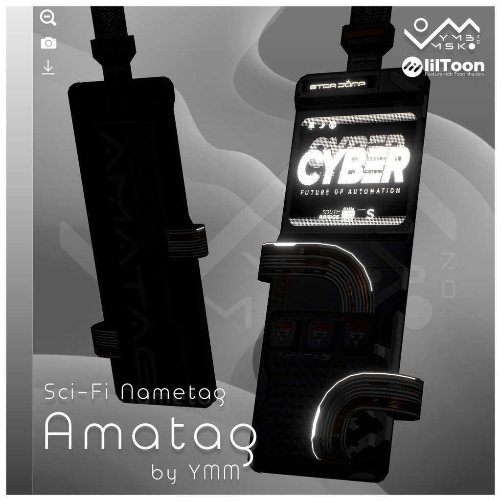 3Dモデル「Amatag v1.1」PB対応 カラバリ8色有