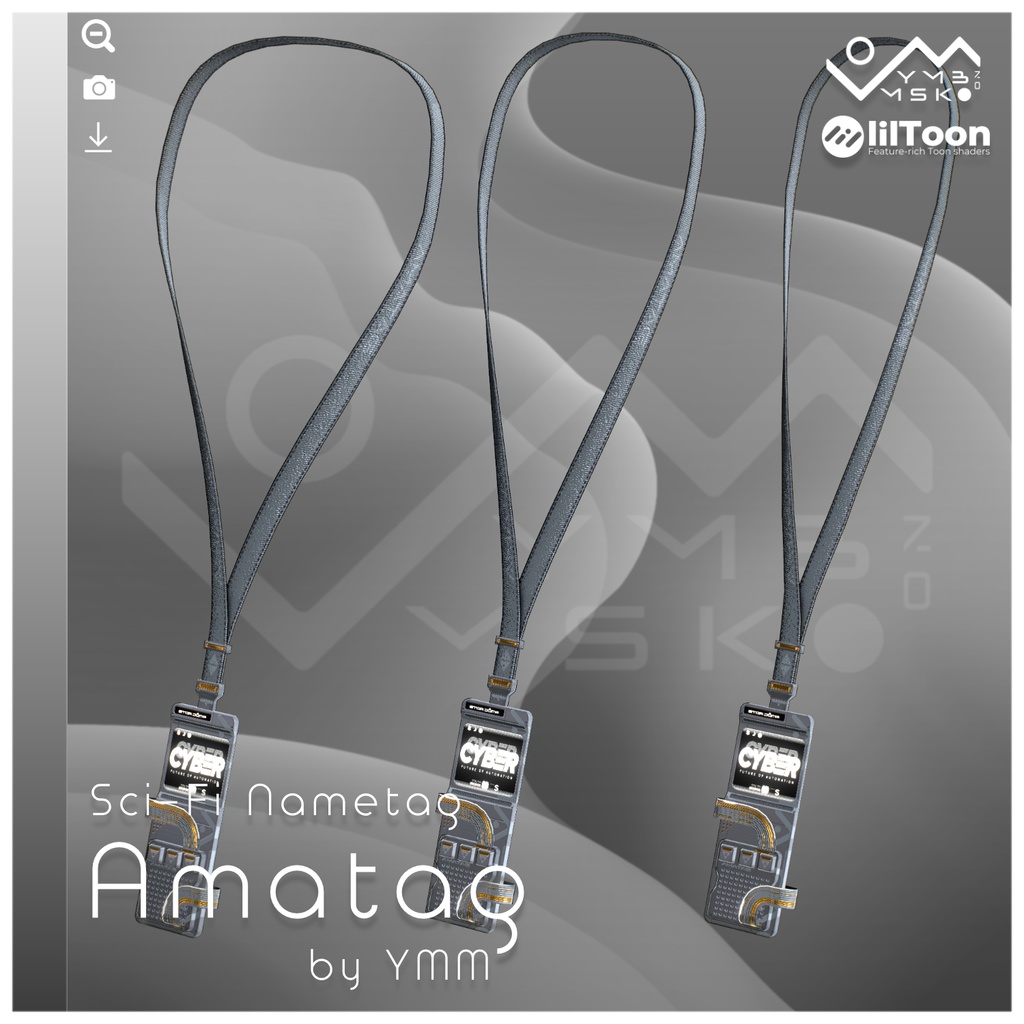 3Dモデル「Amatag v1.1」PB対応 カラバリ8色有