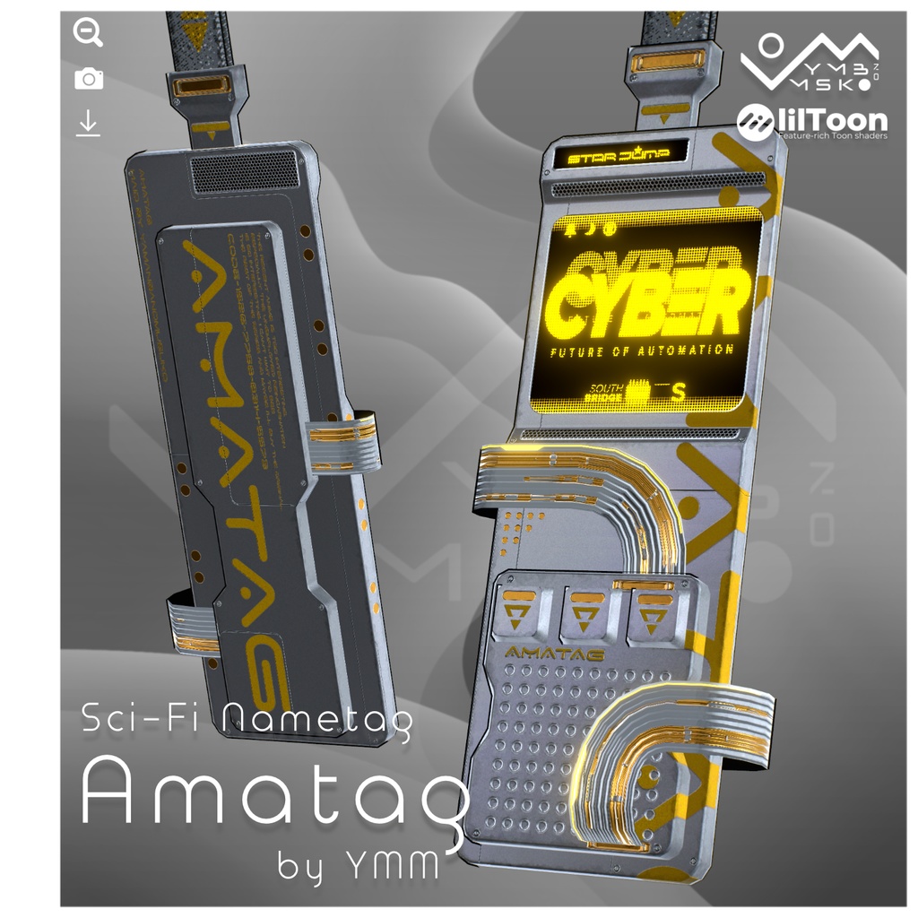 3Dモデル「Amatag v1.1」PB対応 カラバリ8色有