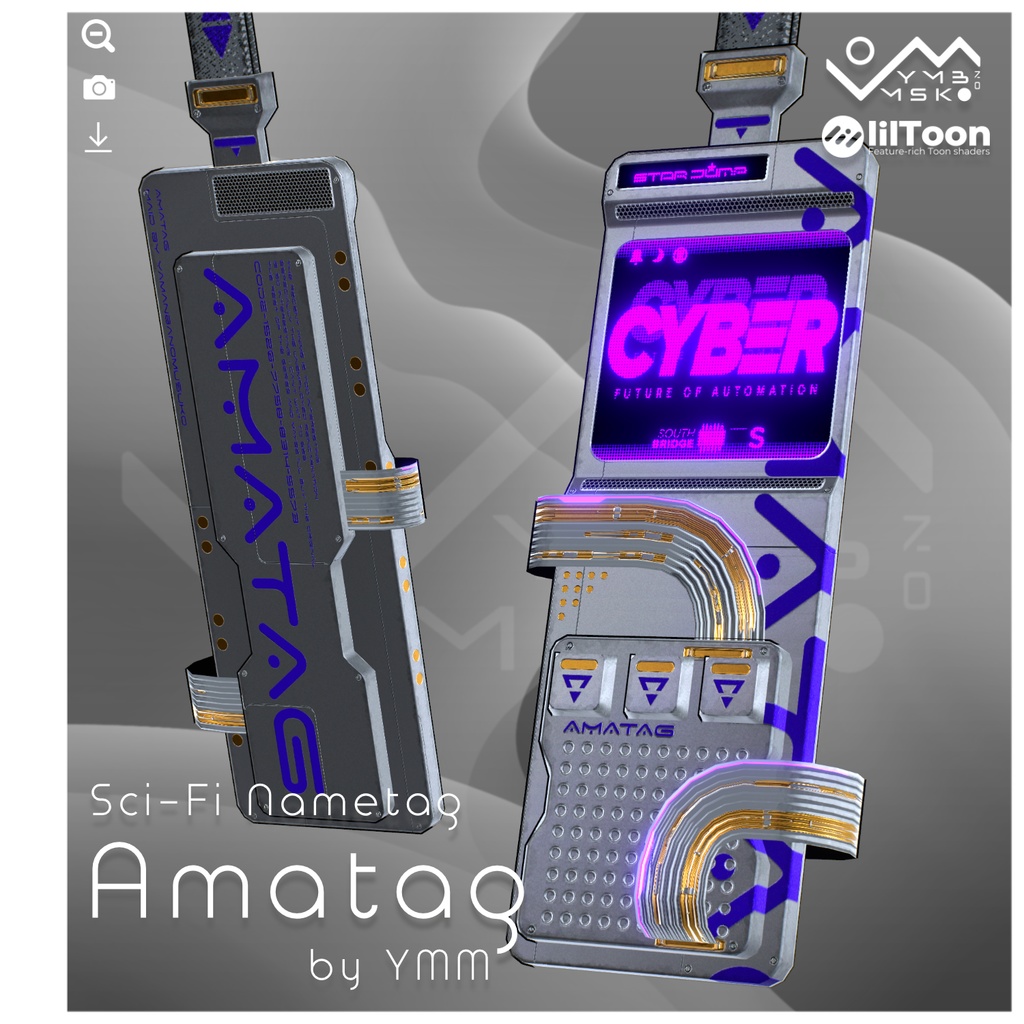 3Dモデル「Amatag v1.1」PB対応 カラバリ8色有
