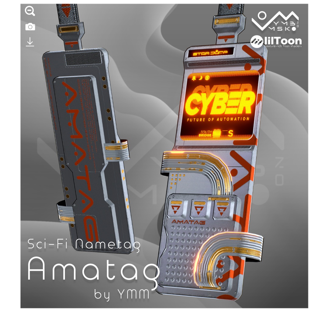 3Dモデル「Amatag v1.1」PB対応 カラバリ8色有