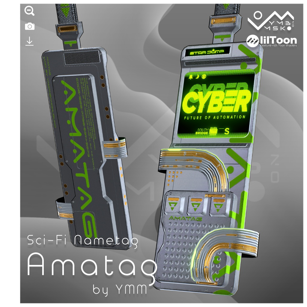 3Dモデル「Amatag v1.1」PB対応 カラバリ8色有